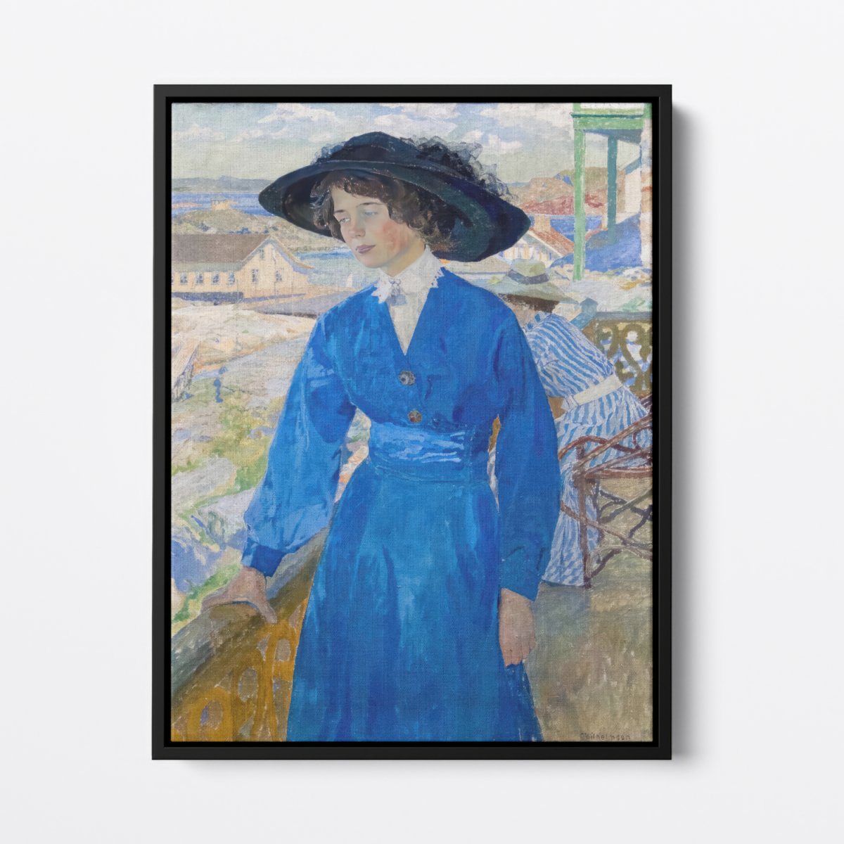 Girl in Blue | Carl Wilhelmson | Ave Legato Art Prints