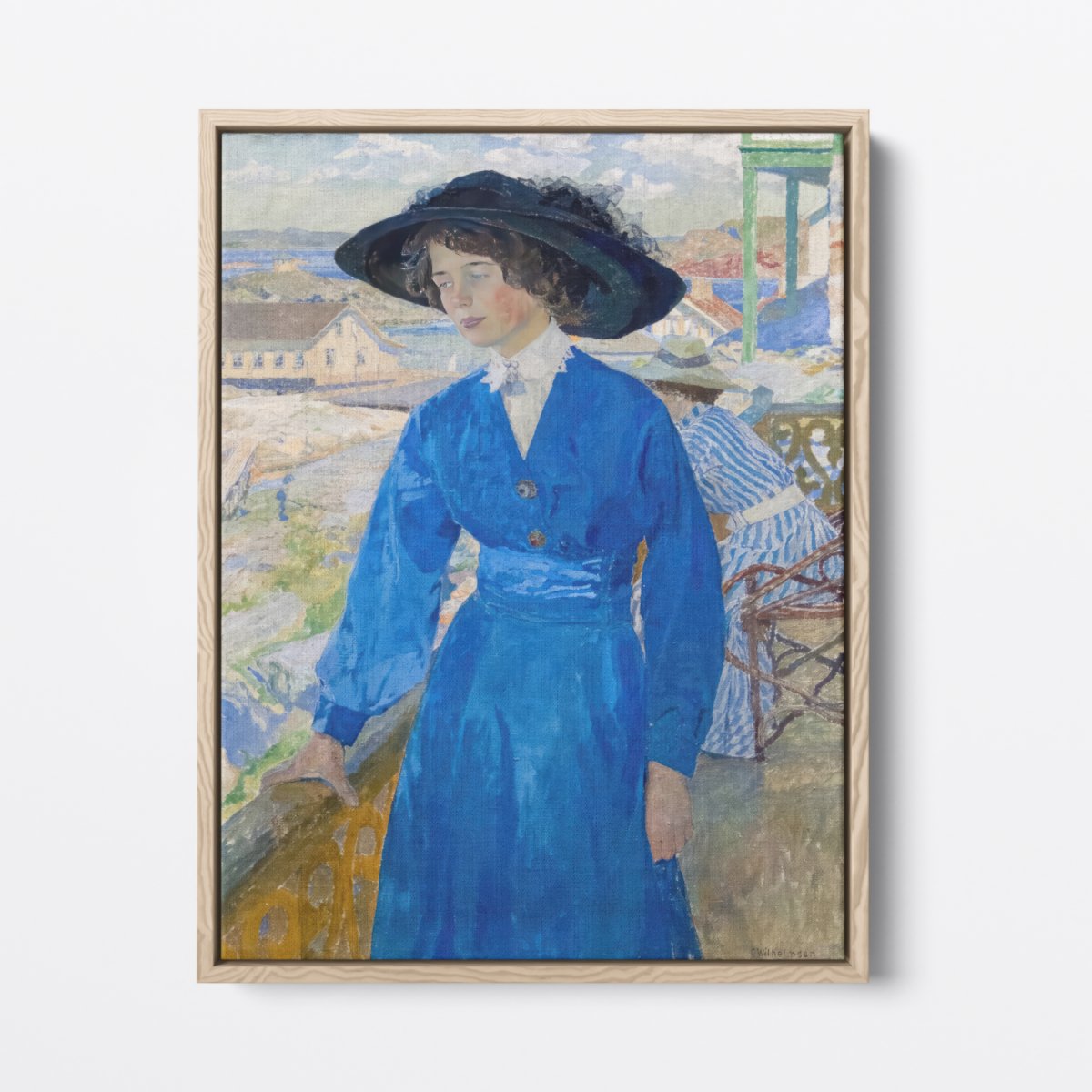 Girl in Blue | Carl Wilhelmson | Ave Legato Art Prints