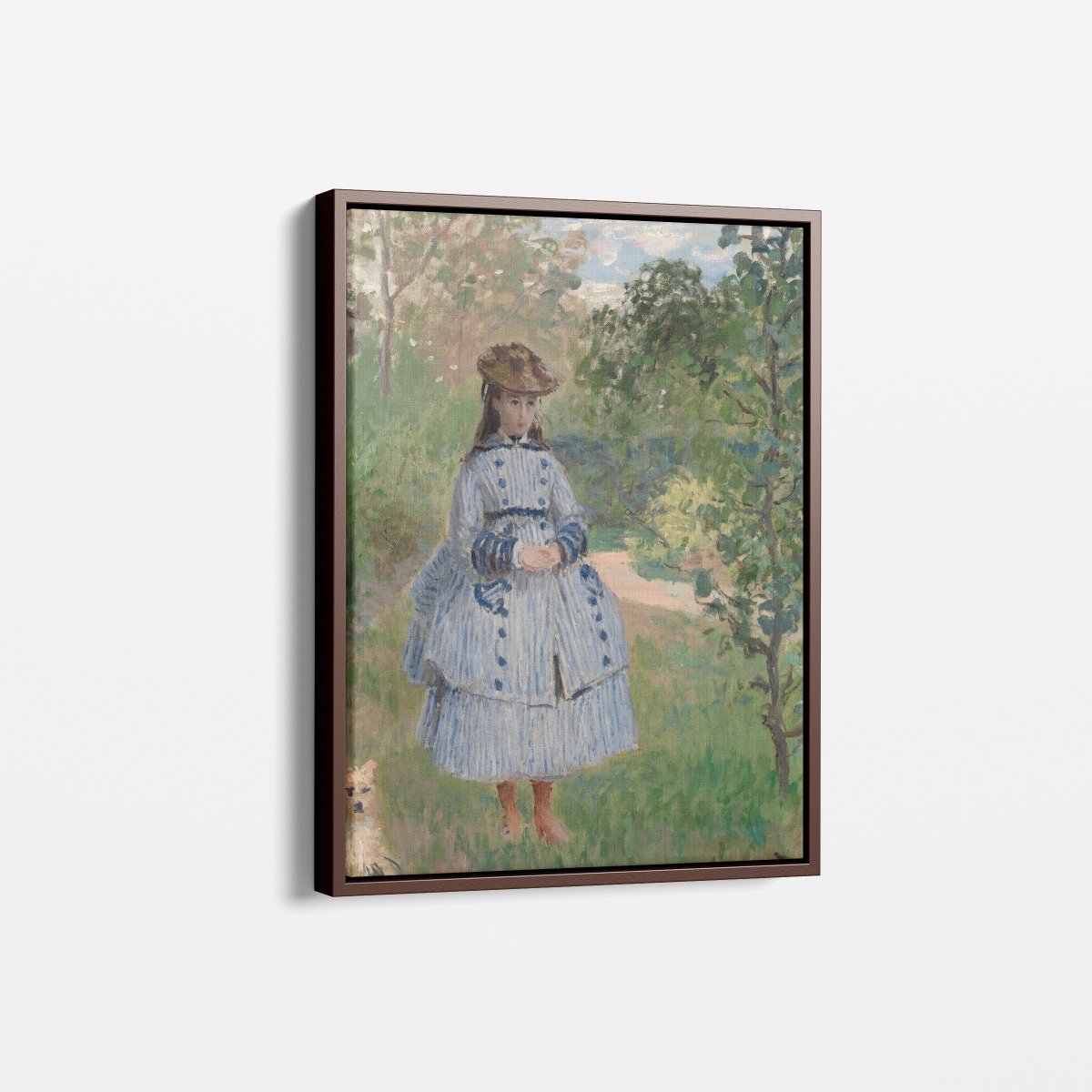 Girl with Dog | Claude Monet | Ave Legato Art Prints