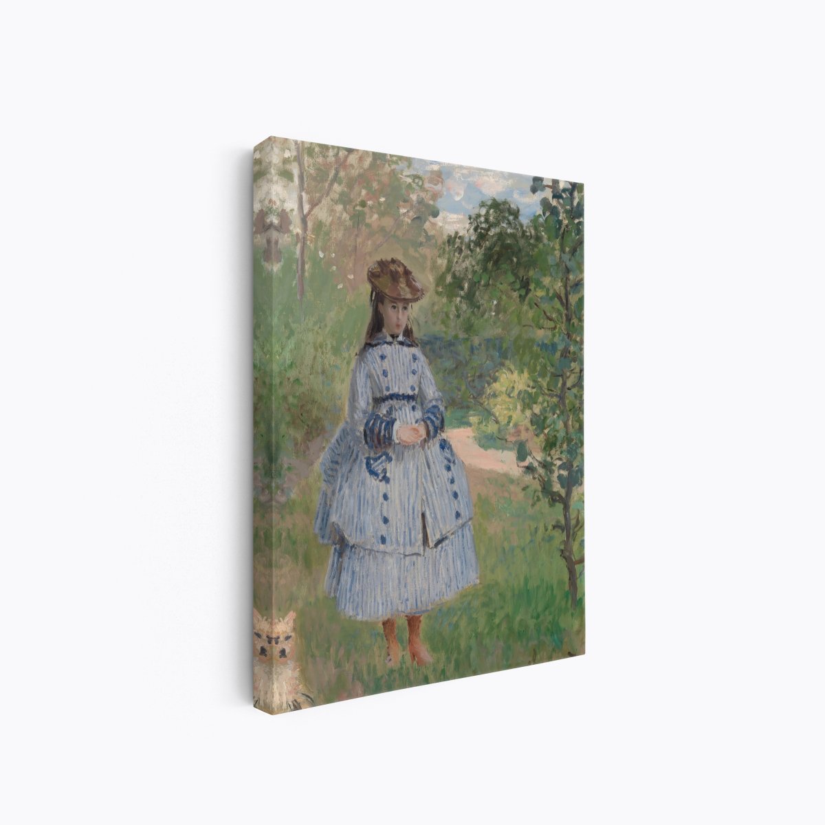 Girl with Dog | Claude Monet | Ave Legato Art Prints