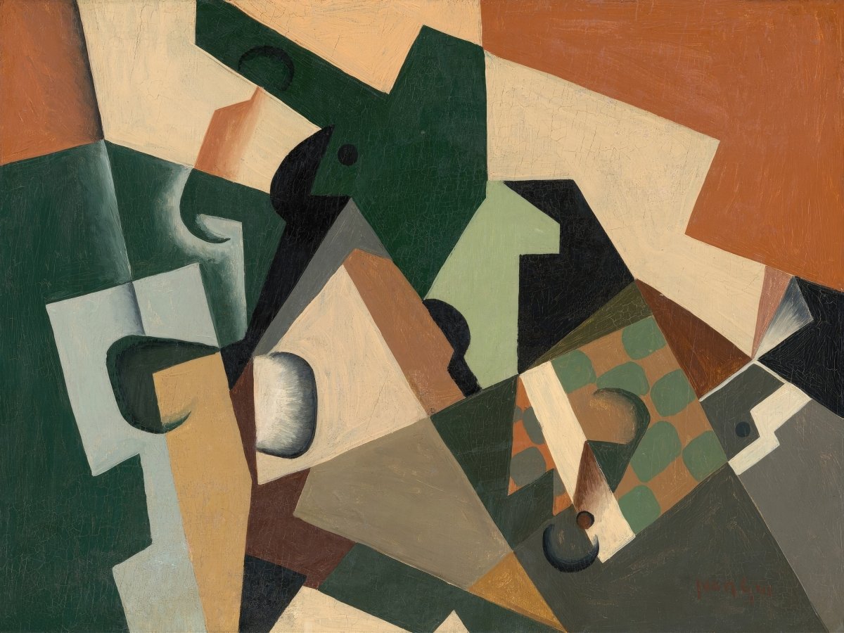 Glass and Checkerboard | Juan Gris | Ave Legato Art Prints