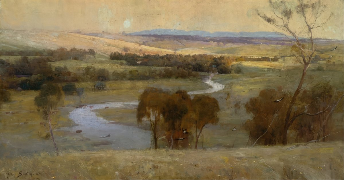 Gliding Stream | Arthur Streeton | Ave Legato Art Prints