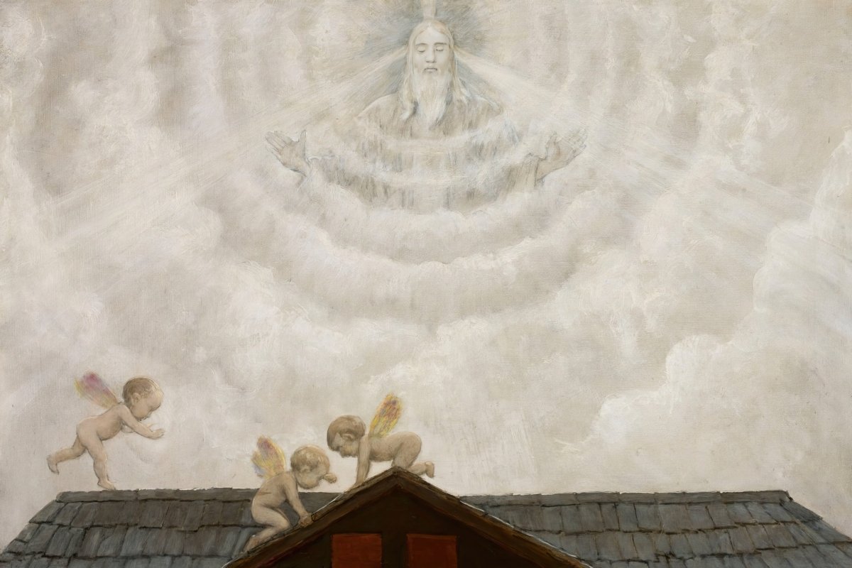 God the Father Above the Shed | Hans Thoma | Ave Legato Art Prints