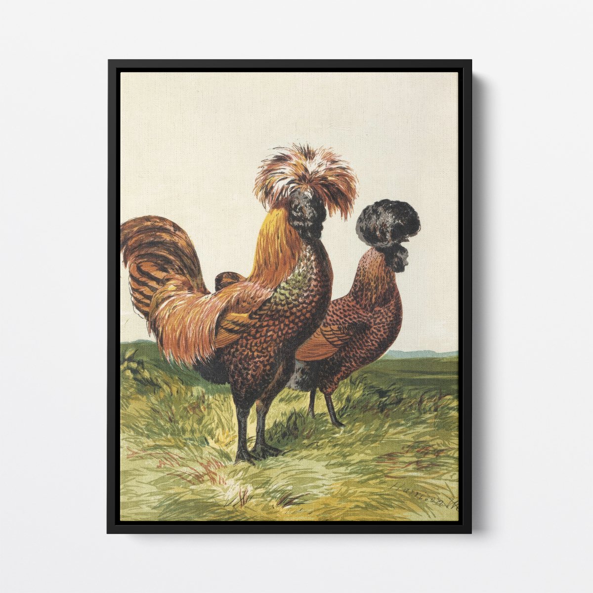 Golden Spangled Polish Chicken | Harrison Weir | Ave Legato Art Prints