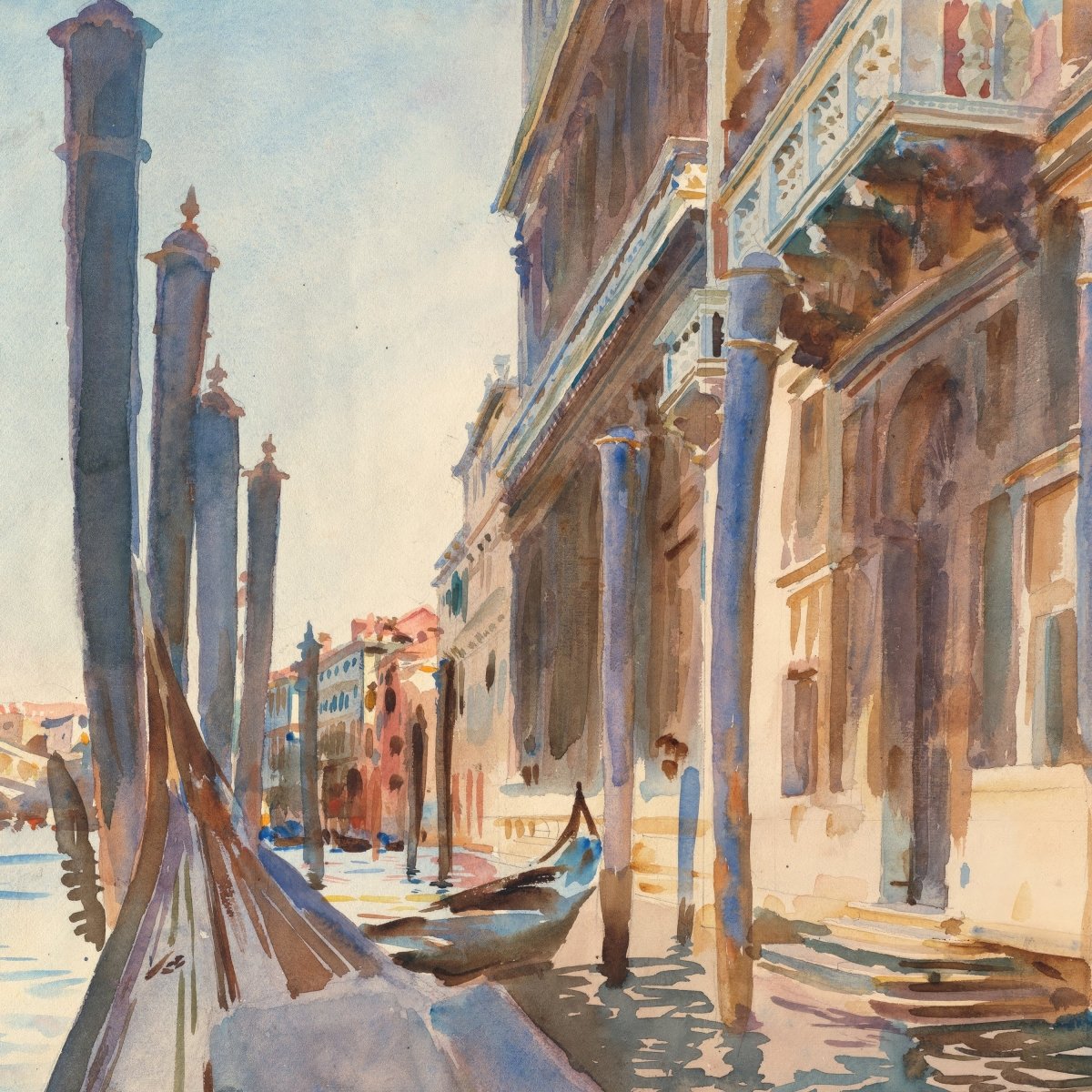 Gondola Moorings | John Sargent | Ave Legato Art Prints