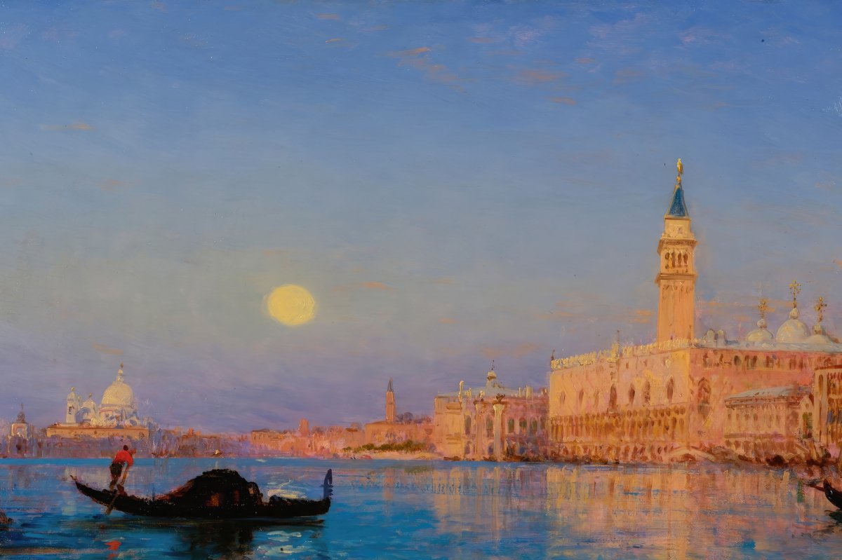 Gondola on St. Mark's Basin | Félix Ziem | Ave Legato Art Prints