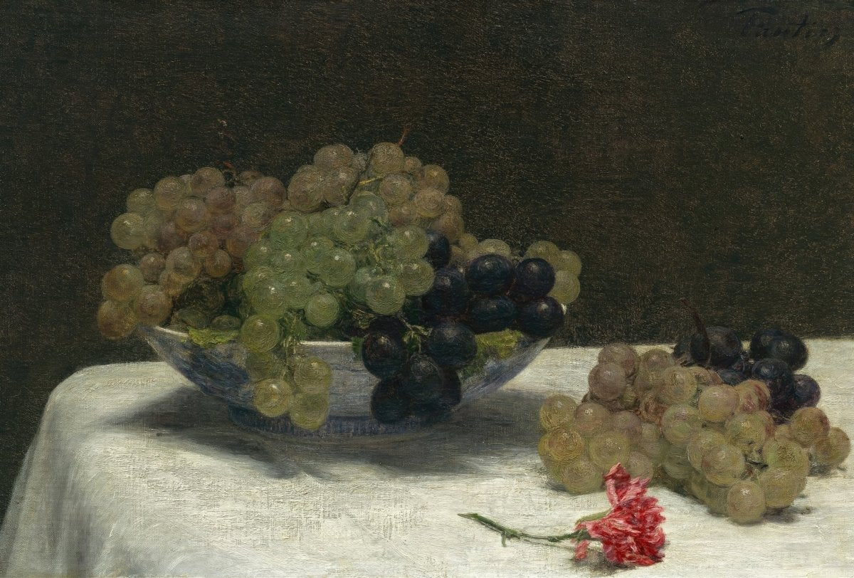 Grapes and a Carnation | Henri Fantin - Latour | Ave Legato Art Prints