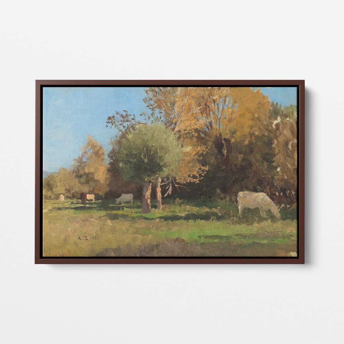 Grazing Cows Near Langenpreising | Alfred Zoff | Ave Legato Art Prints