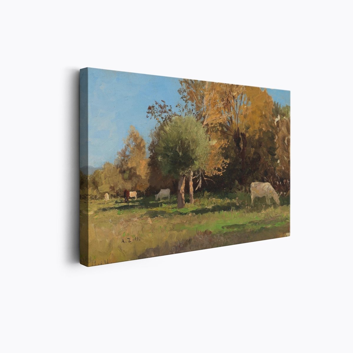 Grazing Cows Near Langenpreising | Alfred Zoff | Ave Legato Art Prints