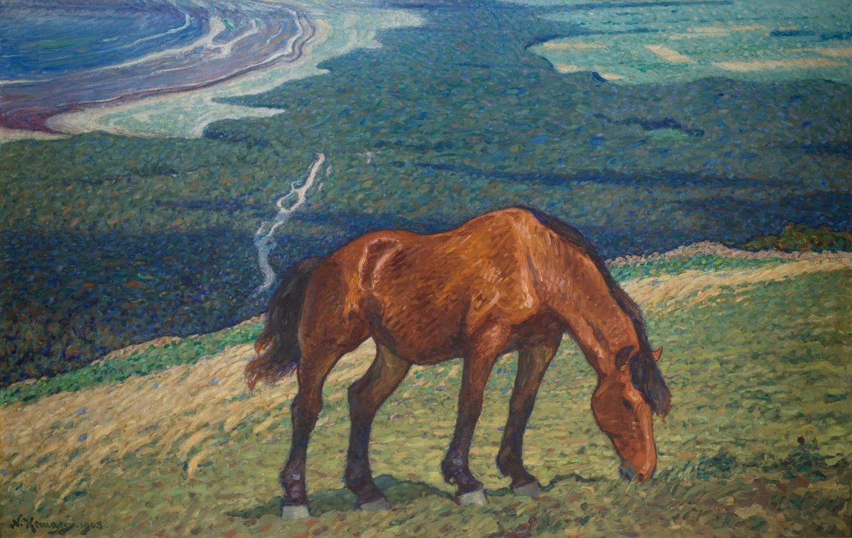 Grazing Horse | Nils Kreuger | Ave Legato Art Prints