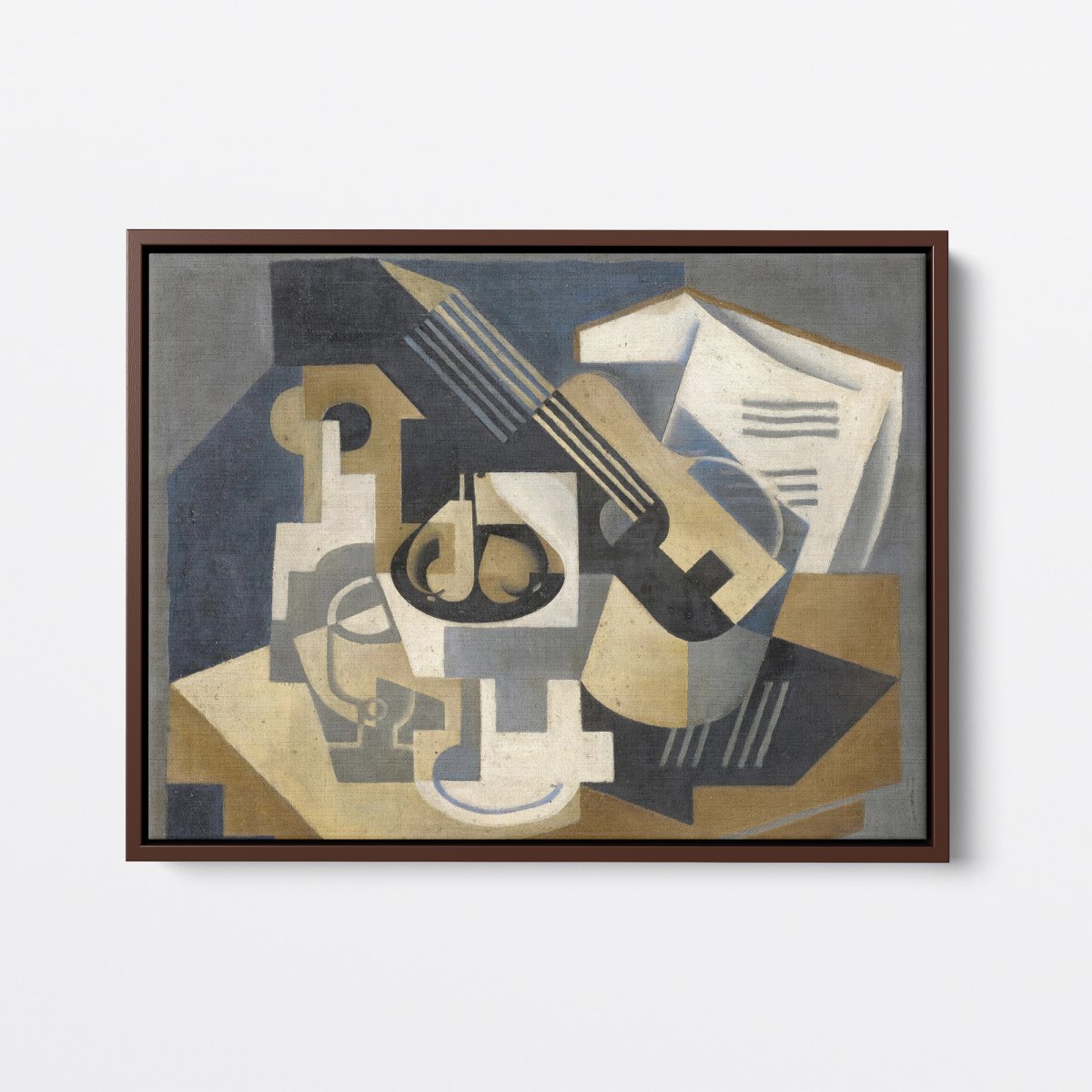 Guitar and Fruit Bowl on a Table | Juan Gris | Ave Legato Art Prints