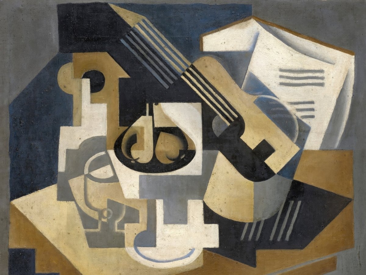 Guitar and Fruit Bowl on a Table | Juan Gris | Ave Legato Art Prints