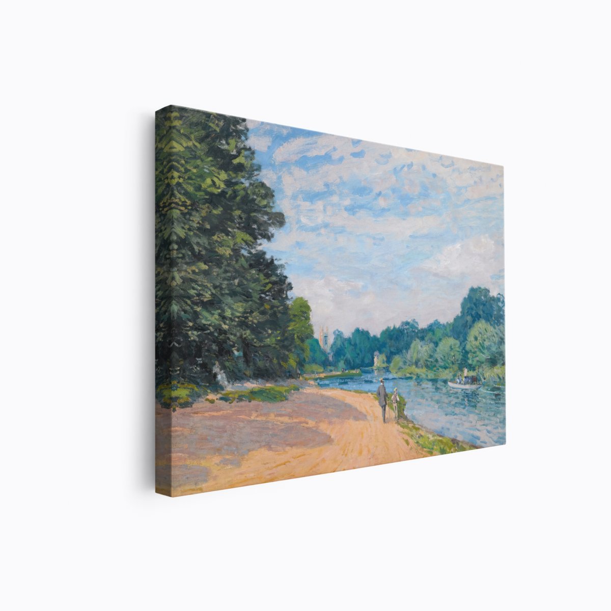 Hampton Church River | Alfred Sisley | Ave Legato | Canvas Art Prints | Vintage Artwork
