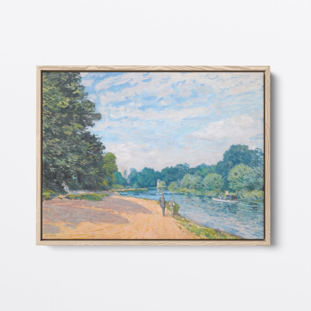 Hampton Church River | Alfred Sisley | Ave Legato | Canvas Art Prints | Vintage Artwork