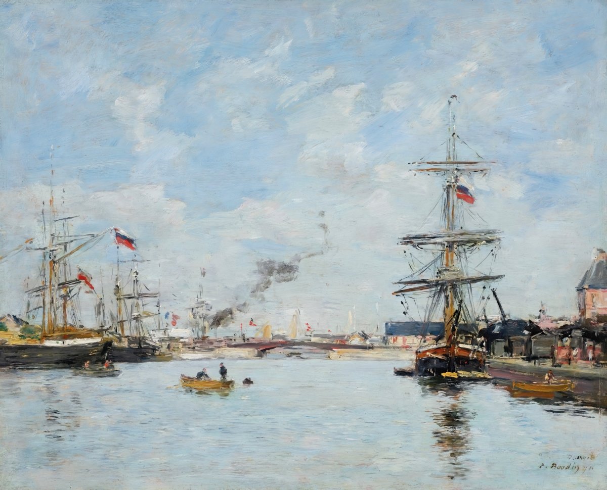 Harbor at Haute | Eugène Boudin | Ave Legato Art Prints