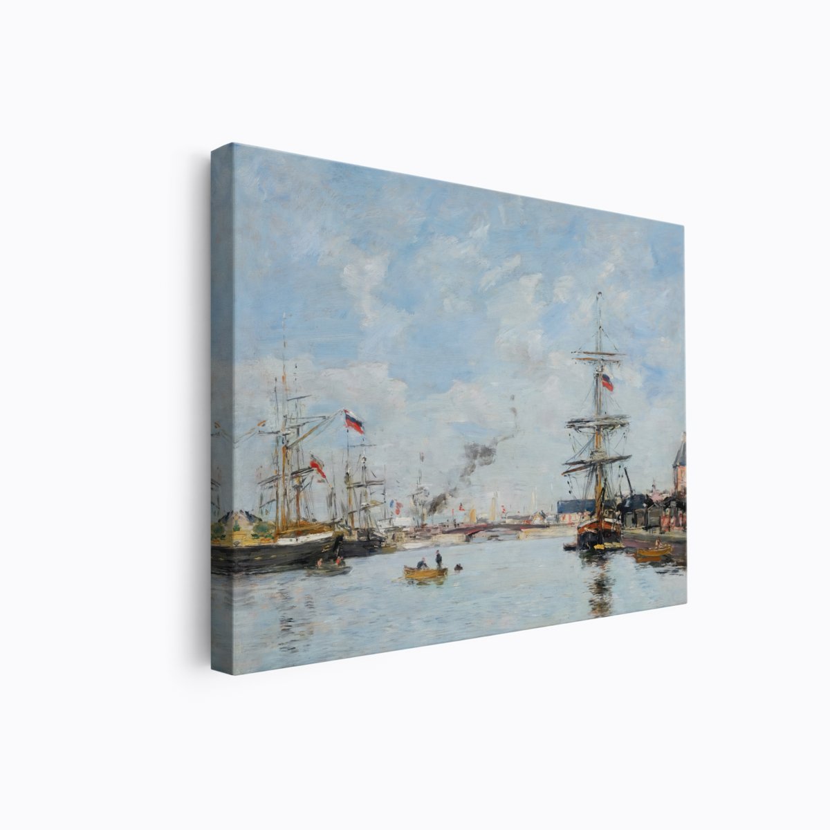Harbor at Haute | Eugène Boudin | Ave Legato | Canvas Art Prints | Vintage Artwork