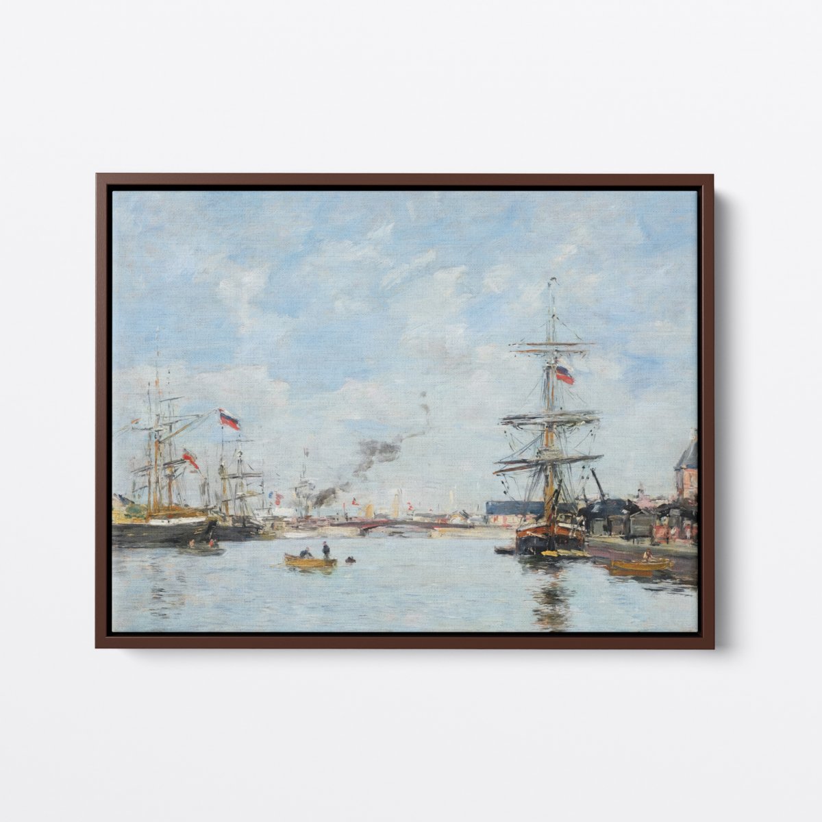 Harbor at Haute | Eugène Boudin | Ave Legato | Canvas Art Prints | Vintage Artwork