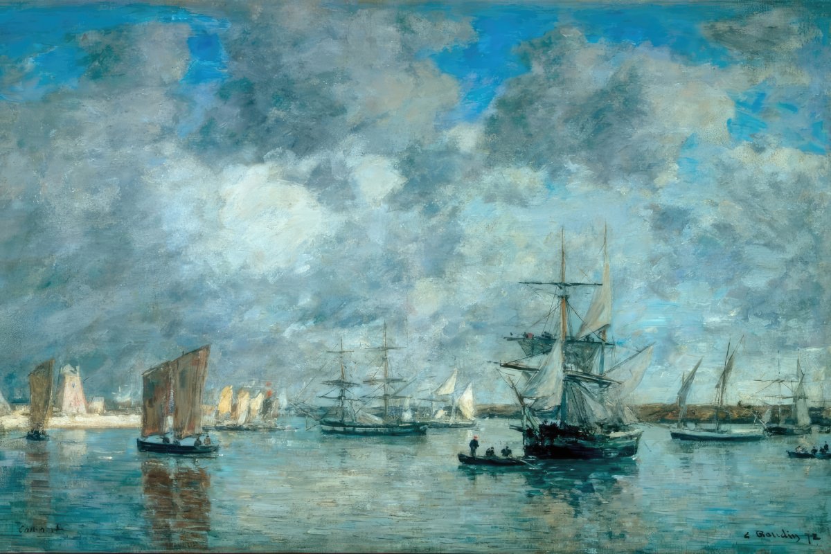 Harbor of Camaret - sur - Mer | Eugène Boudin | Ave Legato Art Prints