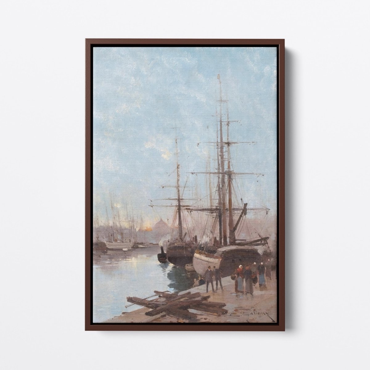 Harbor Scene | Eugene Galien - Laloue | Ave Legato Art Prints