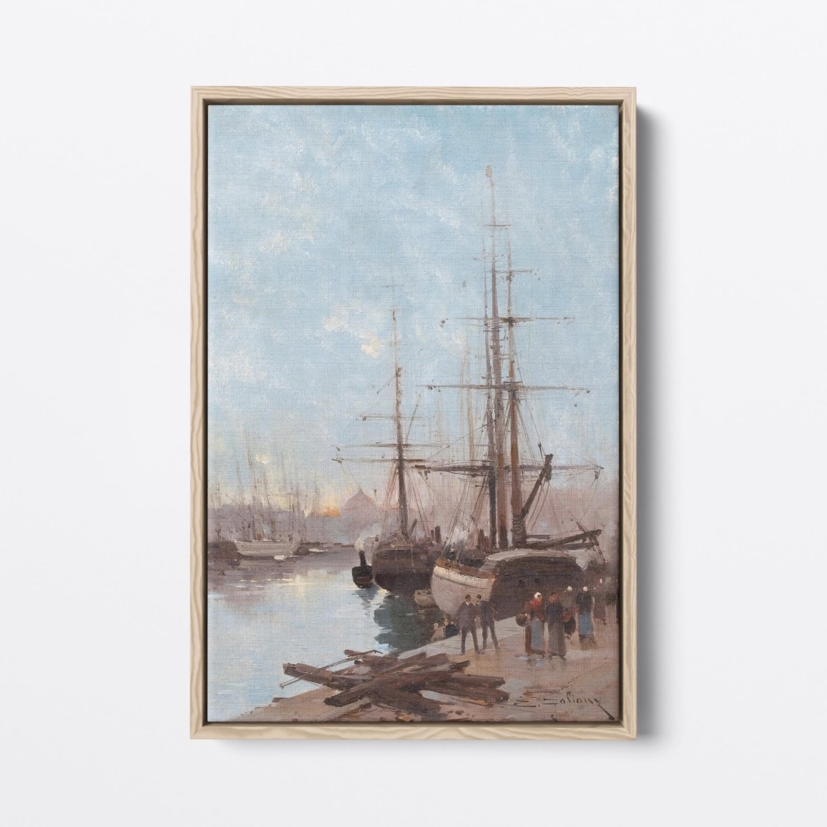 Harbor Scene | Eugene Galien - Laloue | Ave Legato Art Prints