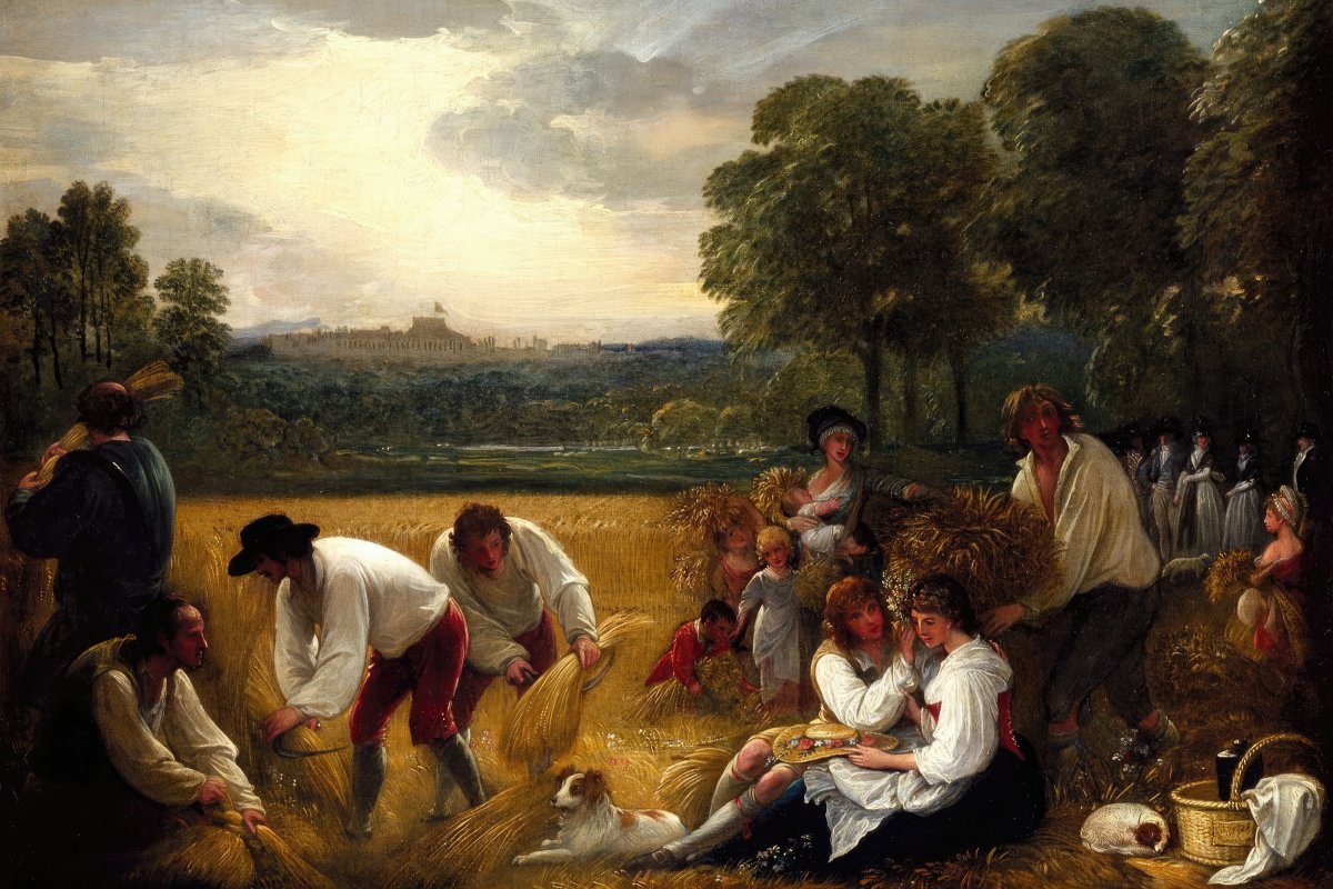 Harvesting at Windsor | Benjamin West | Ave Legato Art Prints