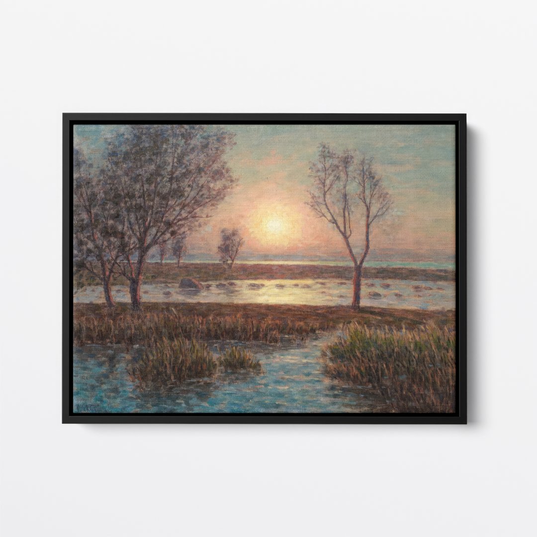 Hazy Lake Sunset | Per Ekström | Ave Legato | Canvas Art Prints | Vintage Artwork