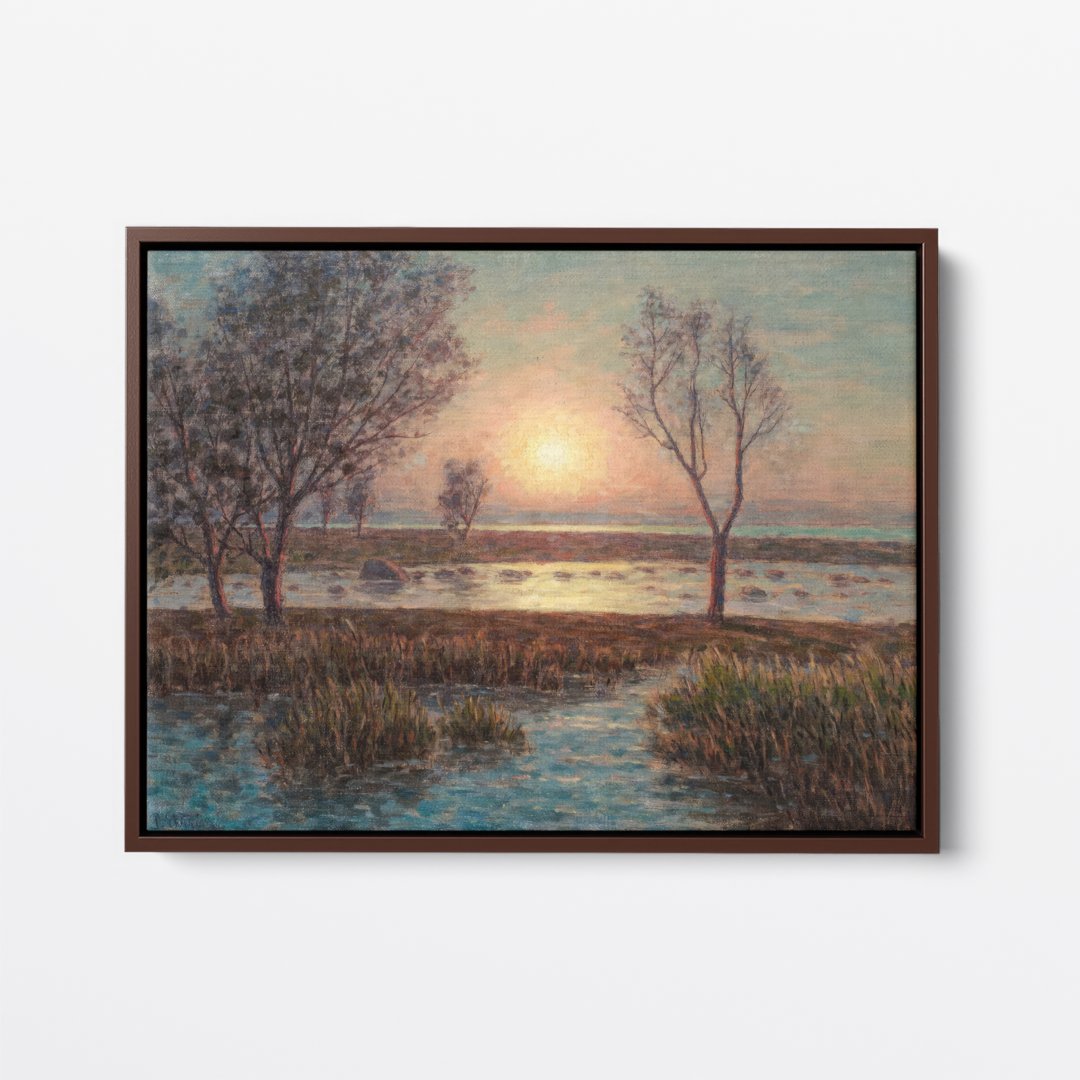Hazy Lake Sunset | Per Ekström | Ave Legato | Canvas Art Prints | Vintage Artwork