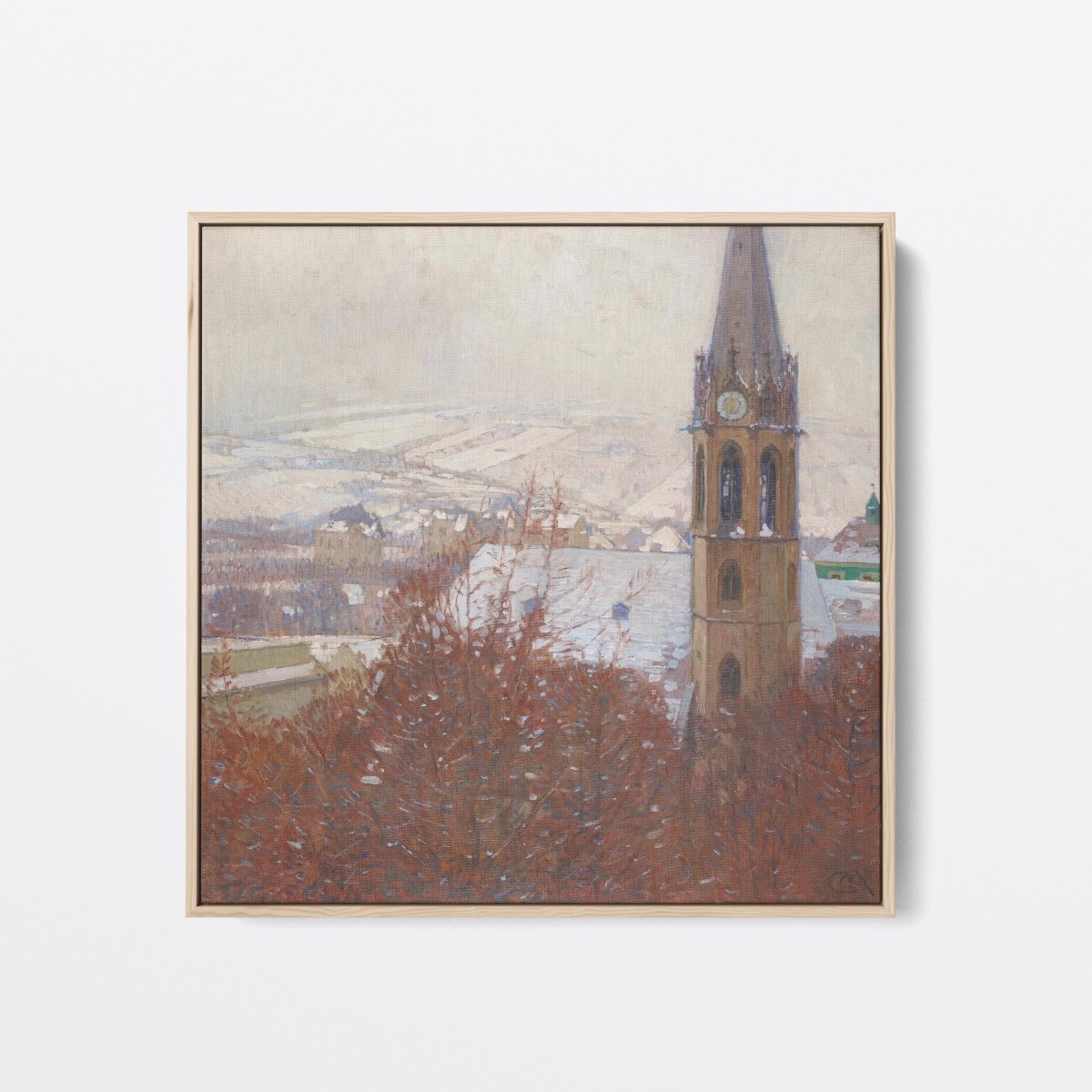 Heiligenstadt in the Snow | Carl Moll | Ave Legato Art Prints