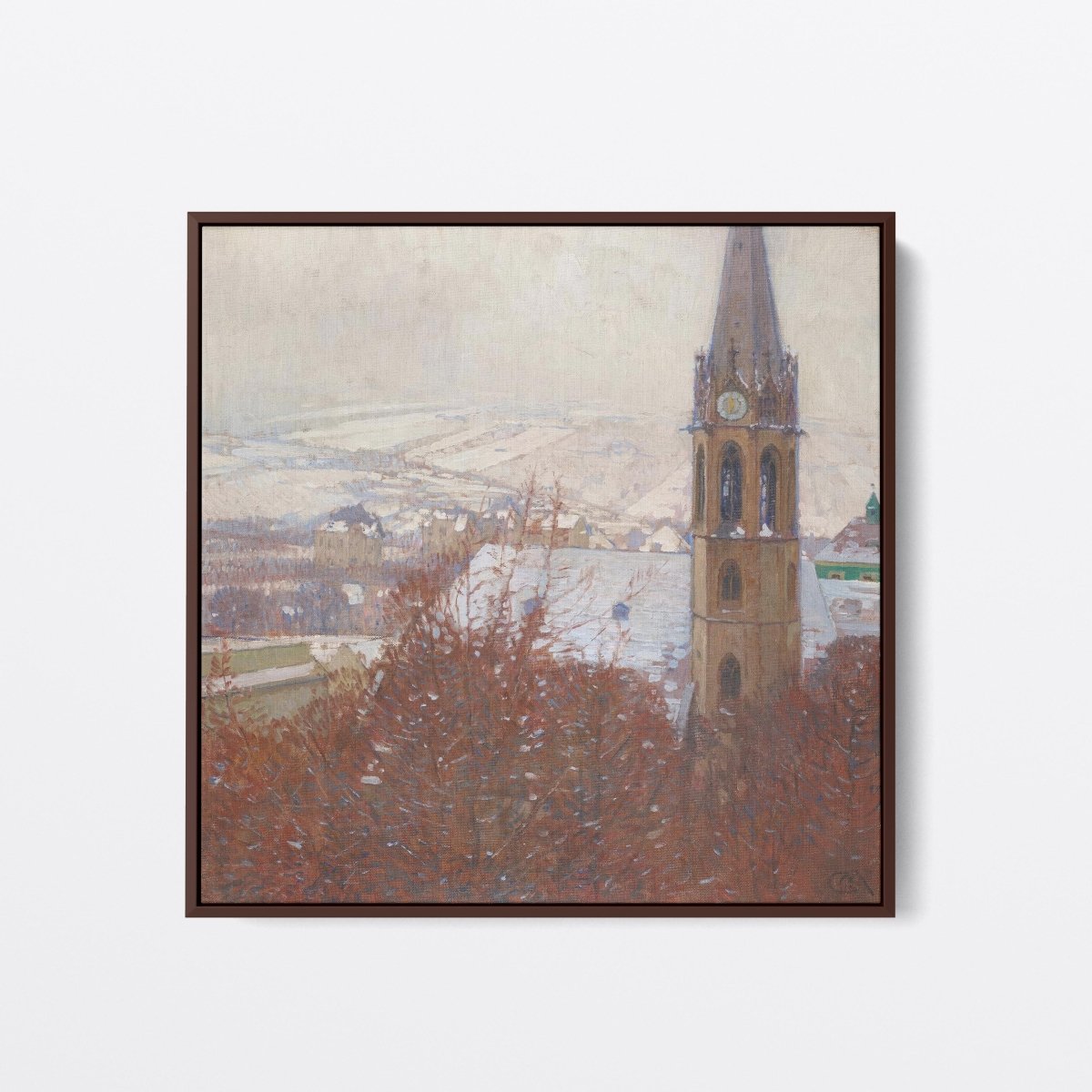 Heiligenstadt in the Snow | Carl Moll | Ave Legato Art Prints