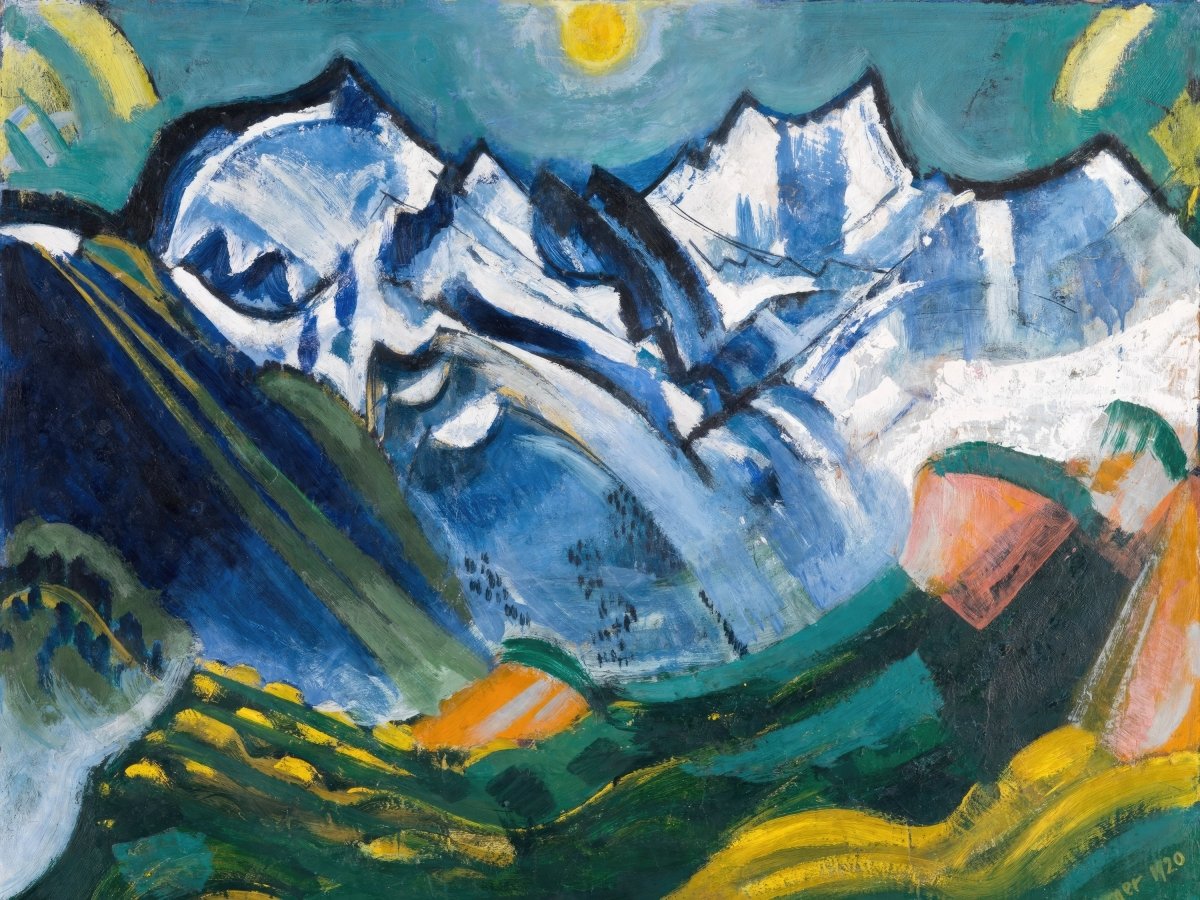 High Mountain Landscape, Scheerhorn | August Babberger | Ave Legato Art Prints