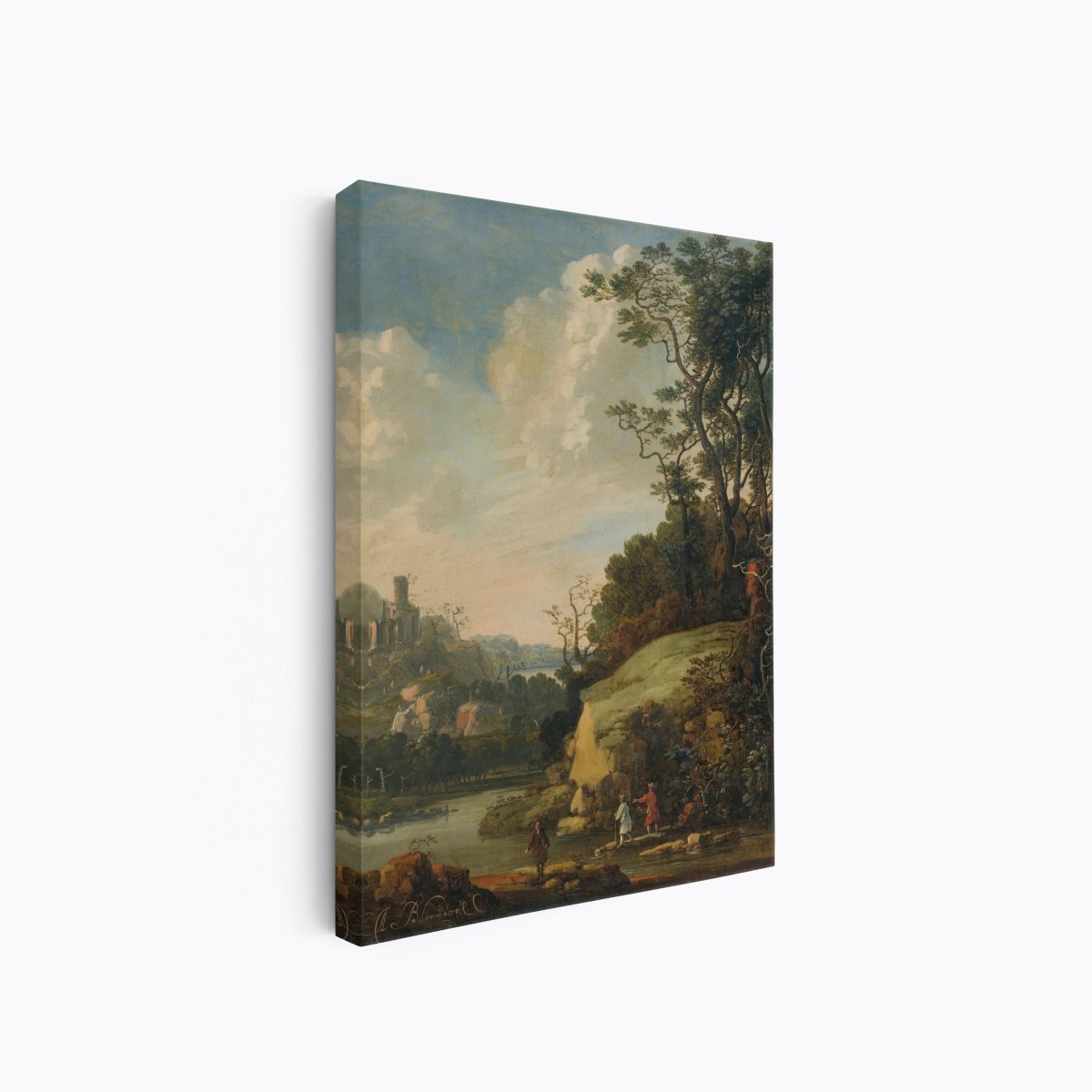 Hilly Landscape with Figures by a River | Abraham Bloemaert | Ave Legato Art Prints