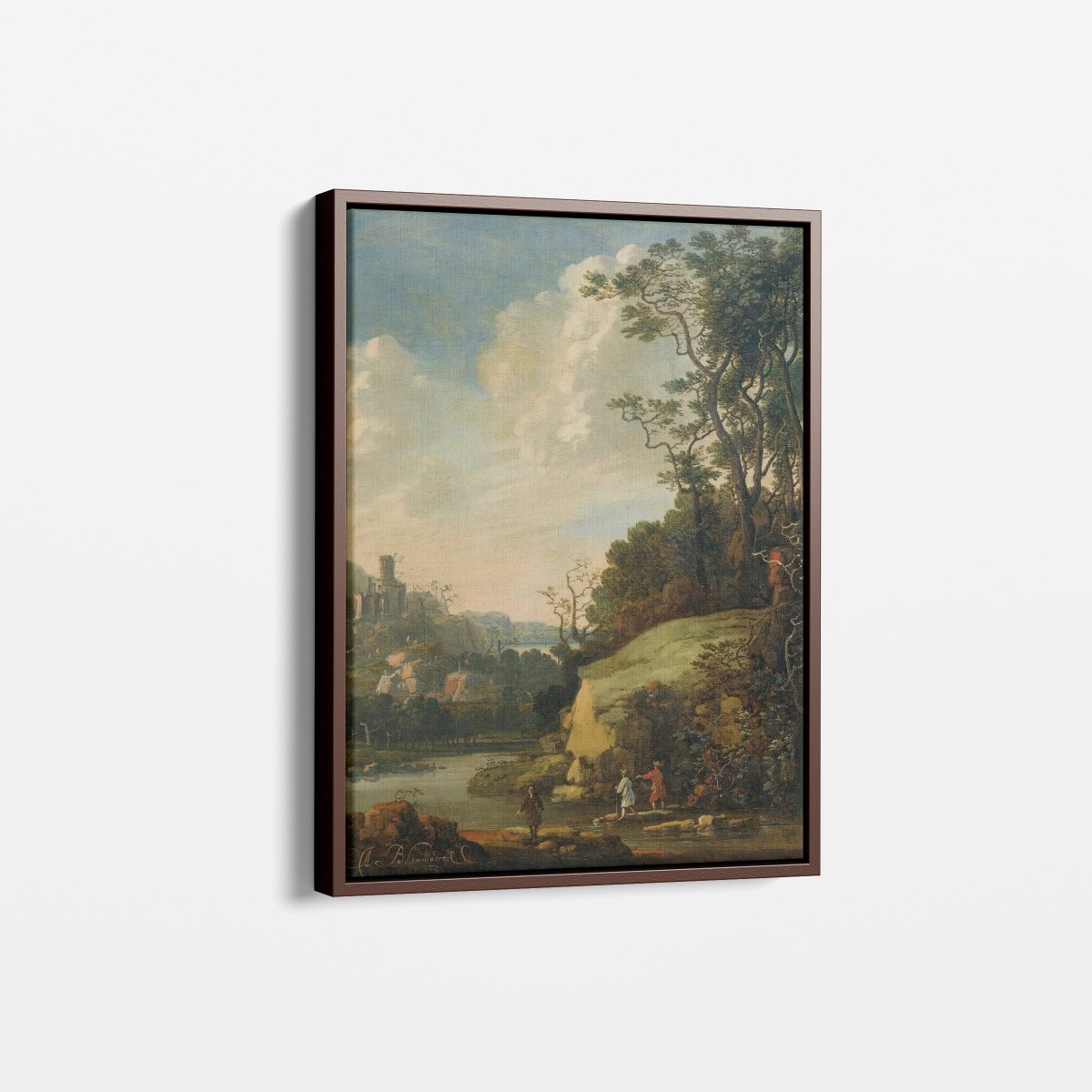 Hilly Landscape with Figures by a River | Abraham Bloemaert | Ave Legato Art Prints