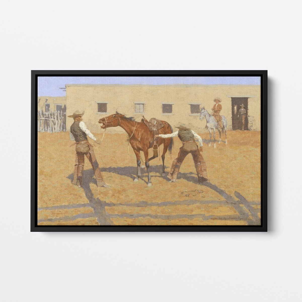 His First Lesson | Frederic Remington | Ave Legato Art Prints