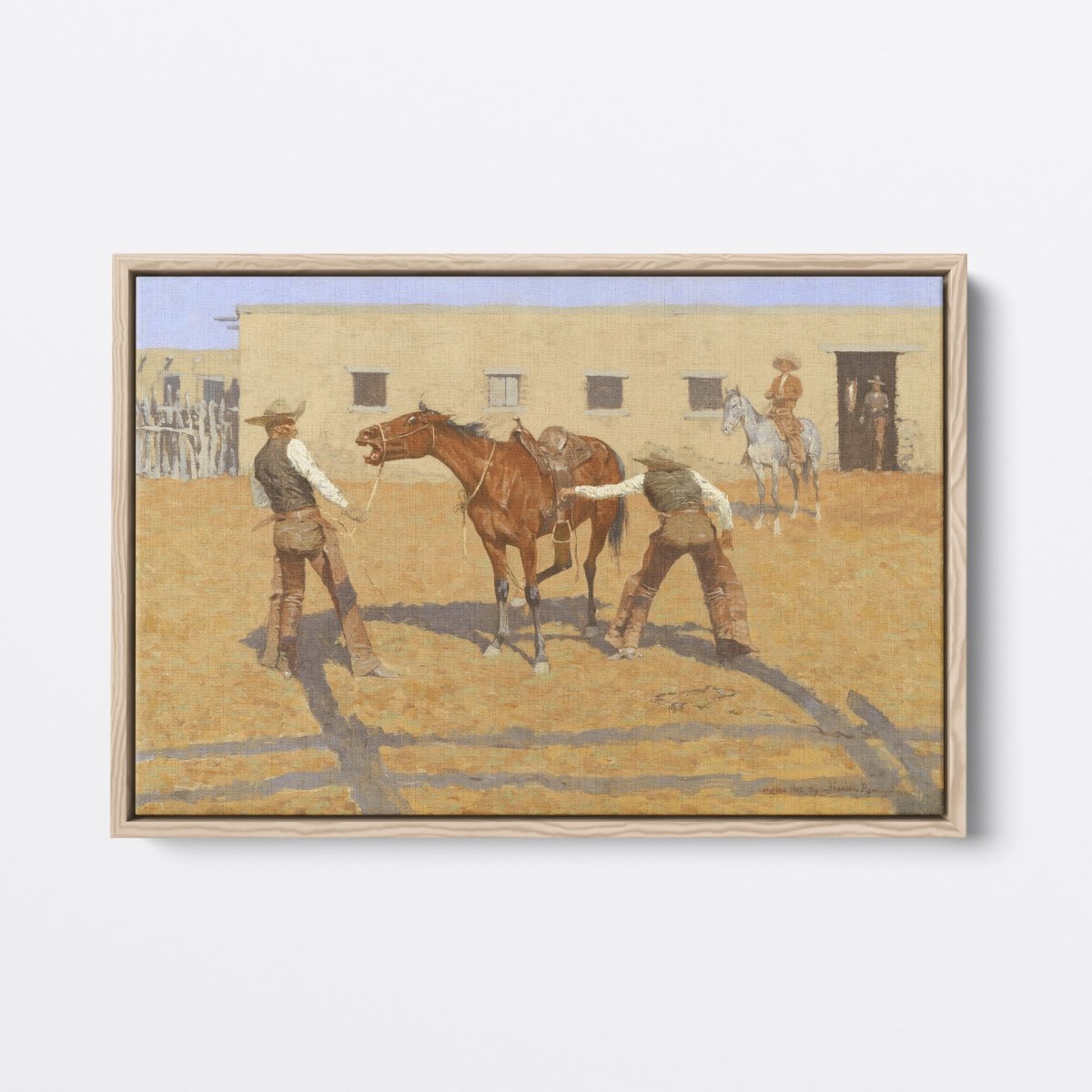 His First Lesson | Frederic Remington | Ave Legato Art Prints