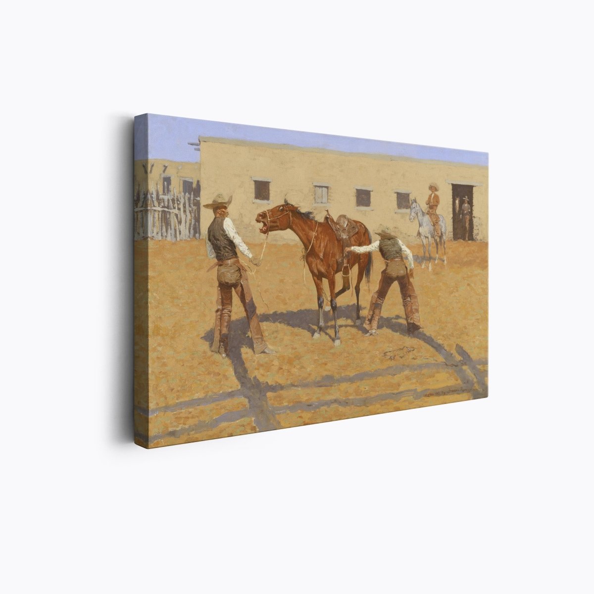 His First Lesson | Frederic Remington | Ave Legato Art Prints