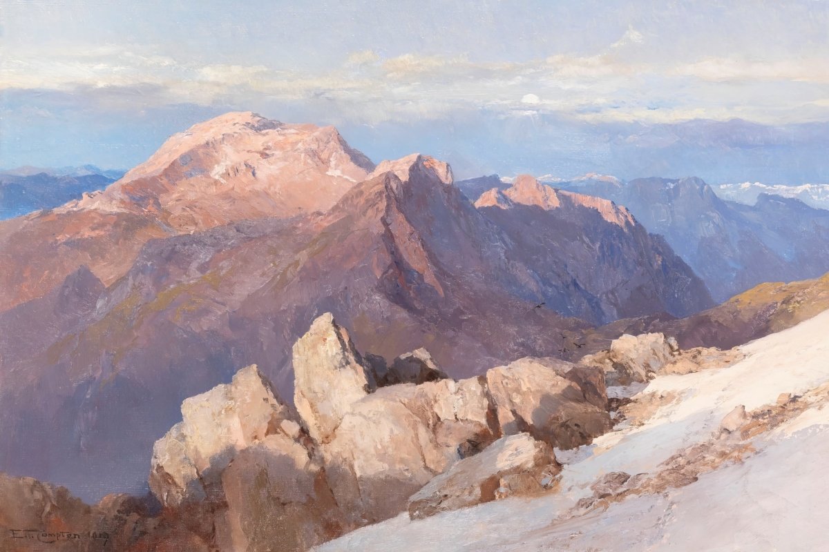 Hoher Göll from Watzmann Hocheck | Edward Compton | Ave Legato Art Prints