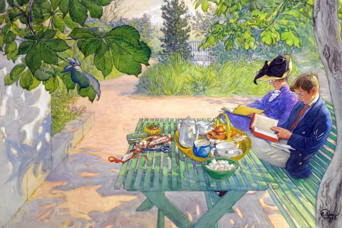 Holiday Reading | Carl Larsson | Ave Legato Art Prints