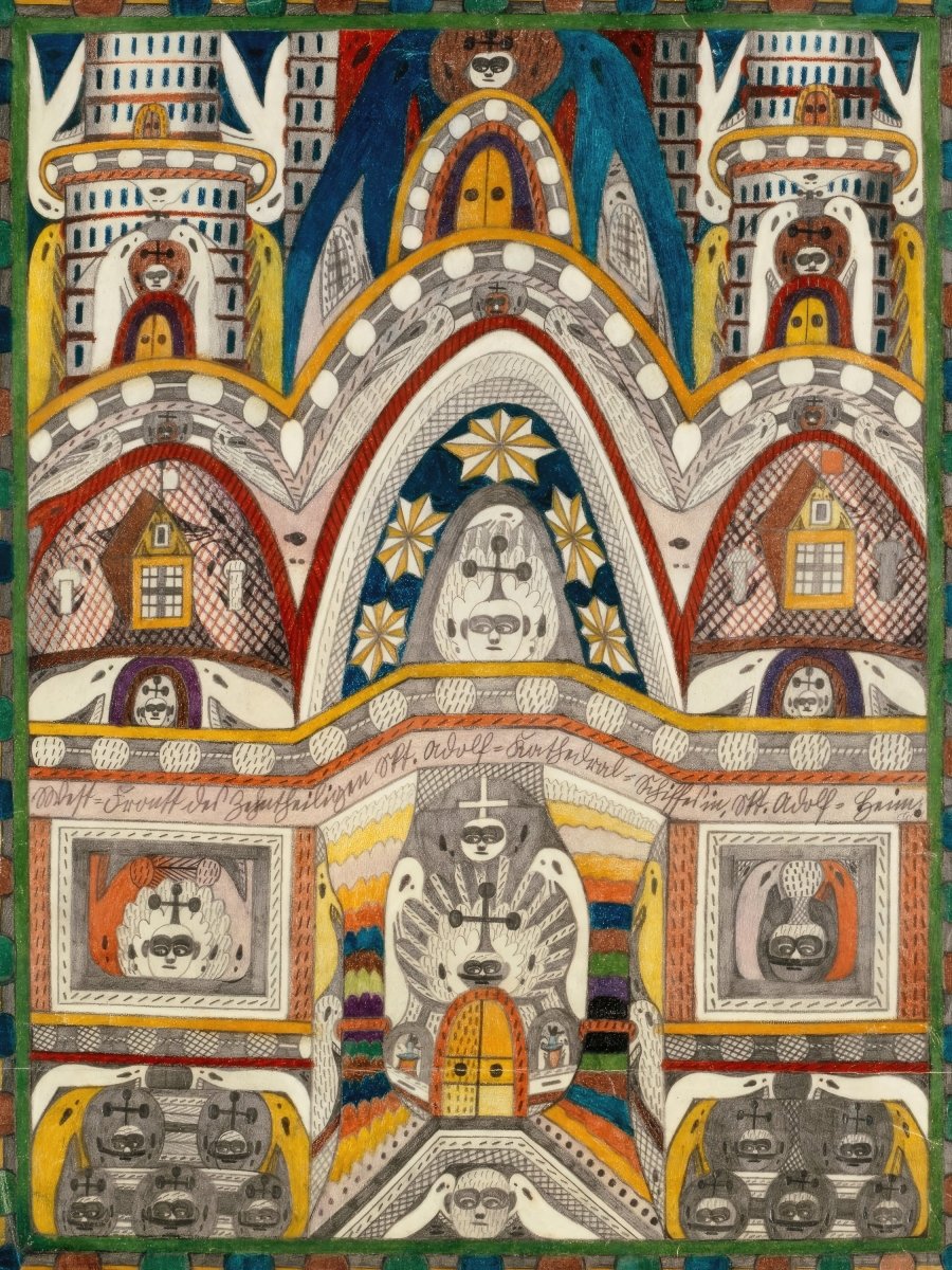 Holy Cathedral | Adolf Wölfli | Ave Legato Art Prints