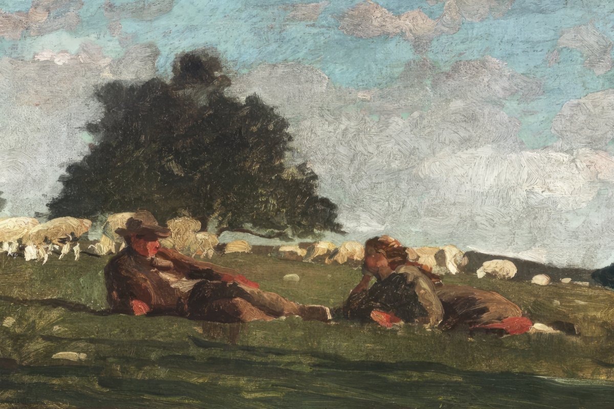 Homer's Sheep in the Countryside | Winslow Homer | Ave Legato Art Prints