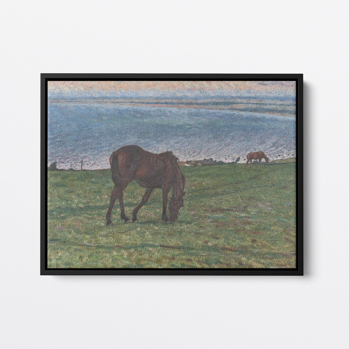 Horse Grazing, Evening in August | Nils Kreuger | Ave Legato Art Prints