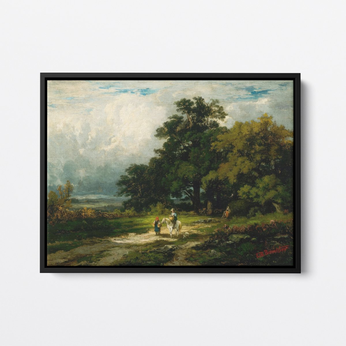 Horseback Through A Landscape | Edward Bannister | Ave Legato Art Prints