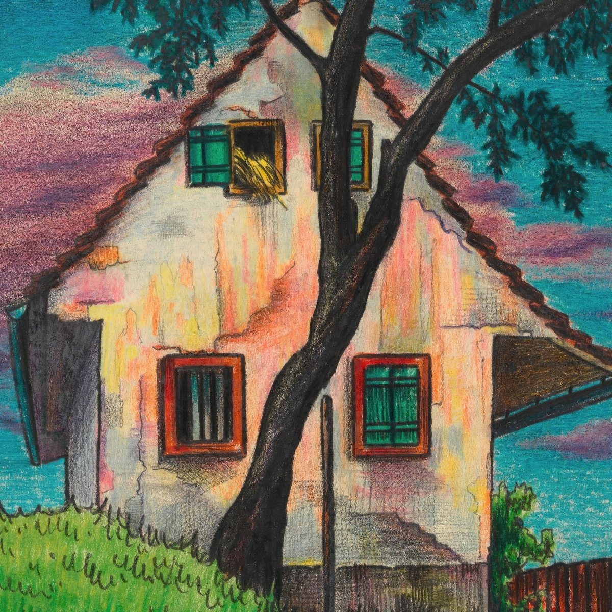 House in the Evening | Karl Wiener | Ave Legato Art Prints