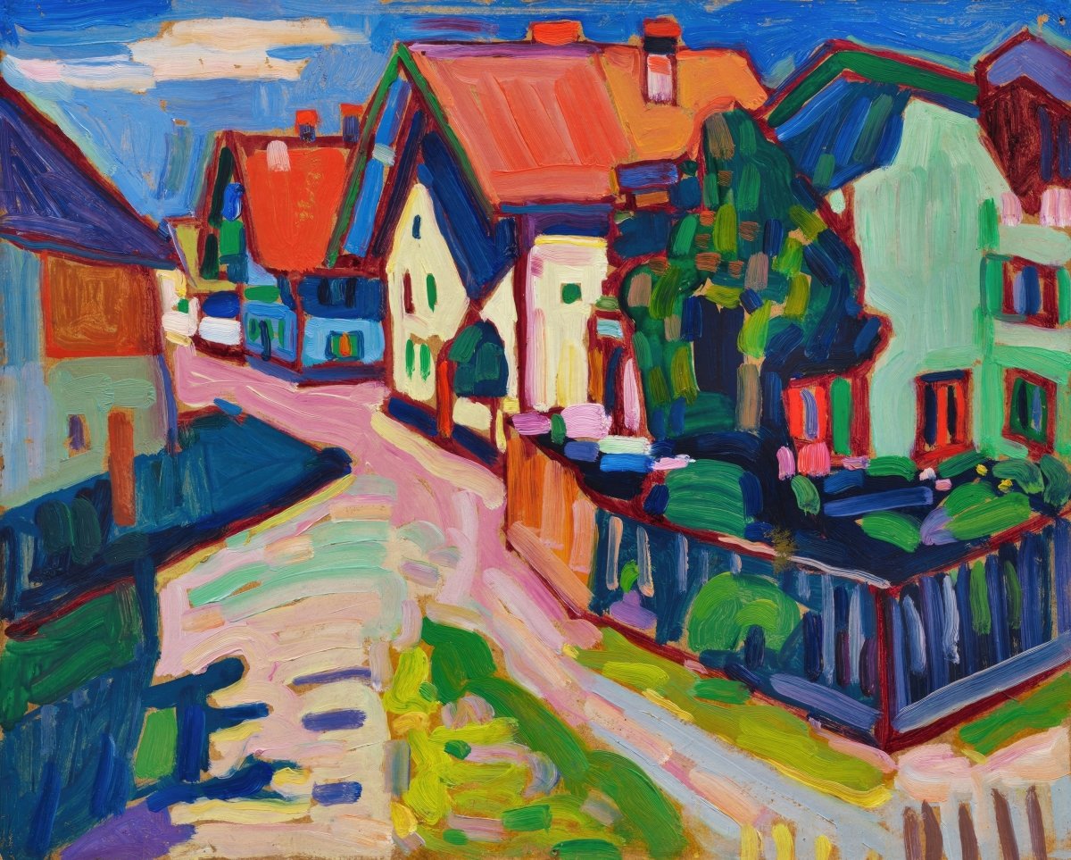 Houses at Murnau II | Wassily Kandinsky | Ave Legato Art Prints