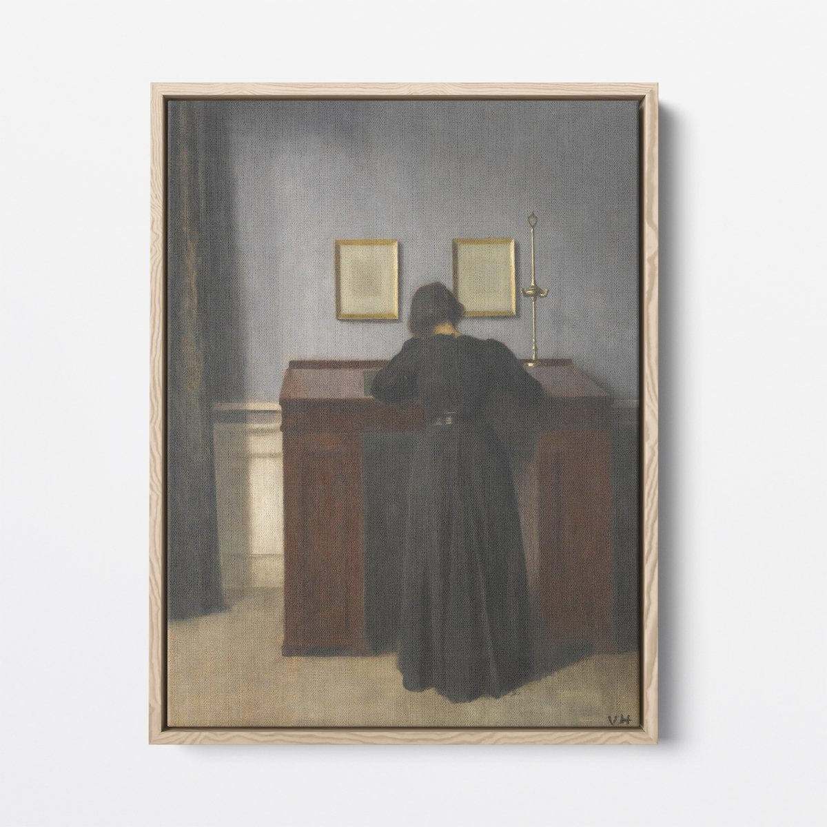 Ida Standing at a Desk | Vilhelm Hammershøi | Ave Legato Art Prints