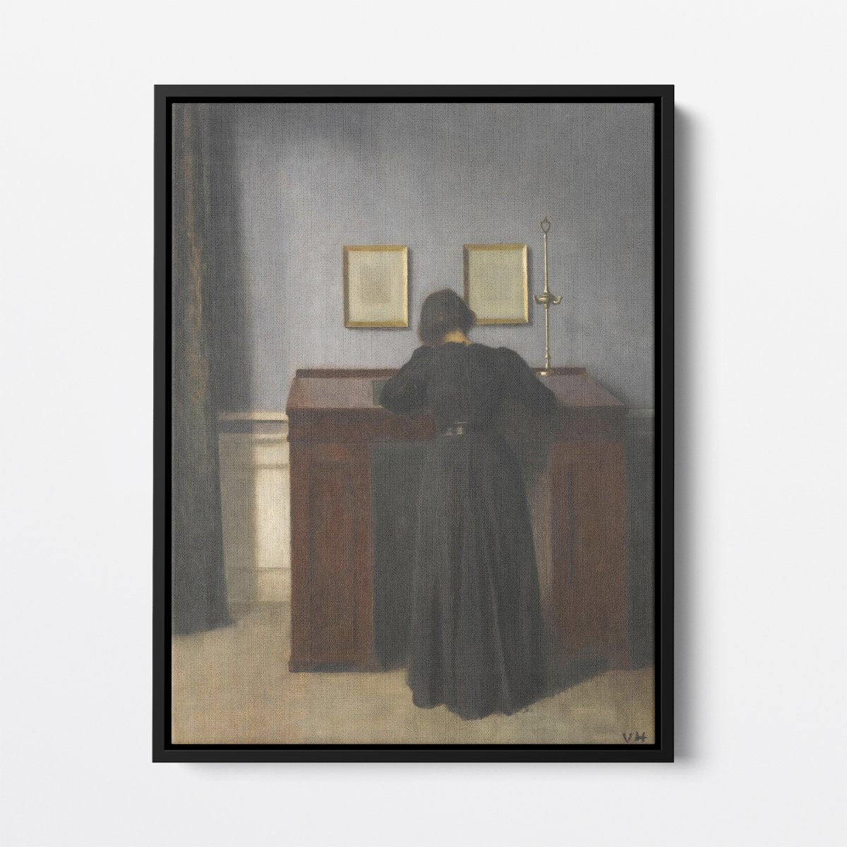 Ida Standing at a Desk | Vilhelm Hammershøi | Ave Legato Art Prints