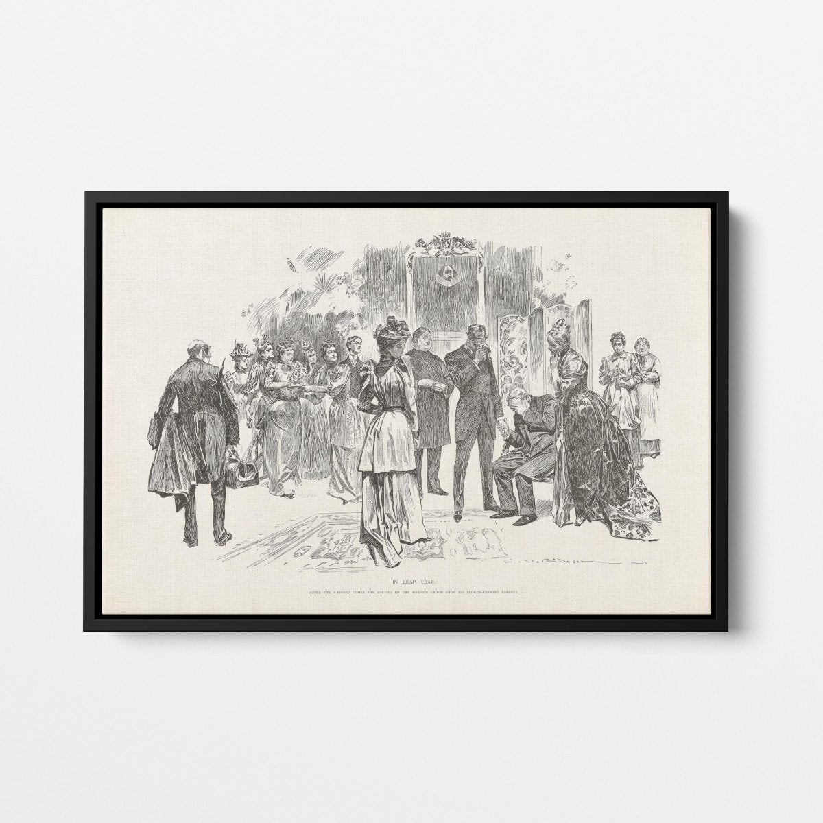 In Leap Year, In Mourning | Charles Dana Gibson | Ave Legato Art Prints