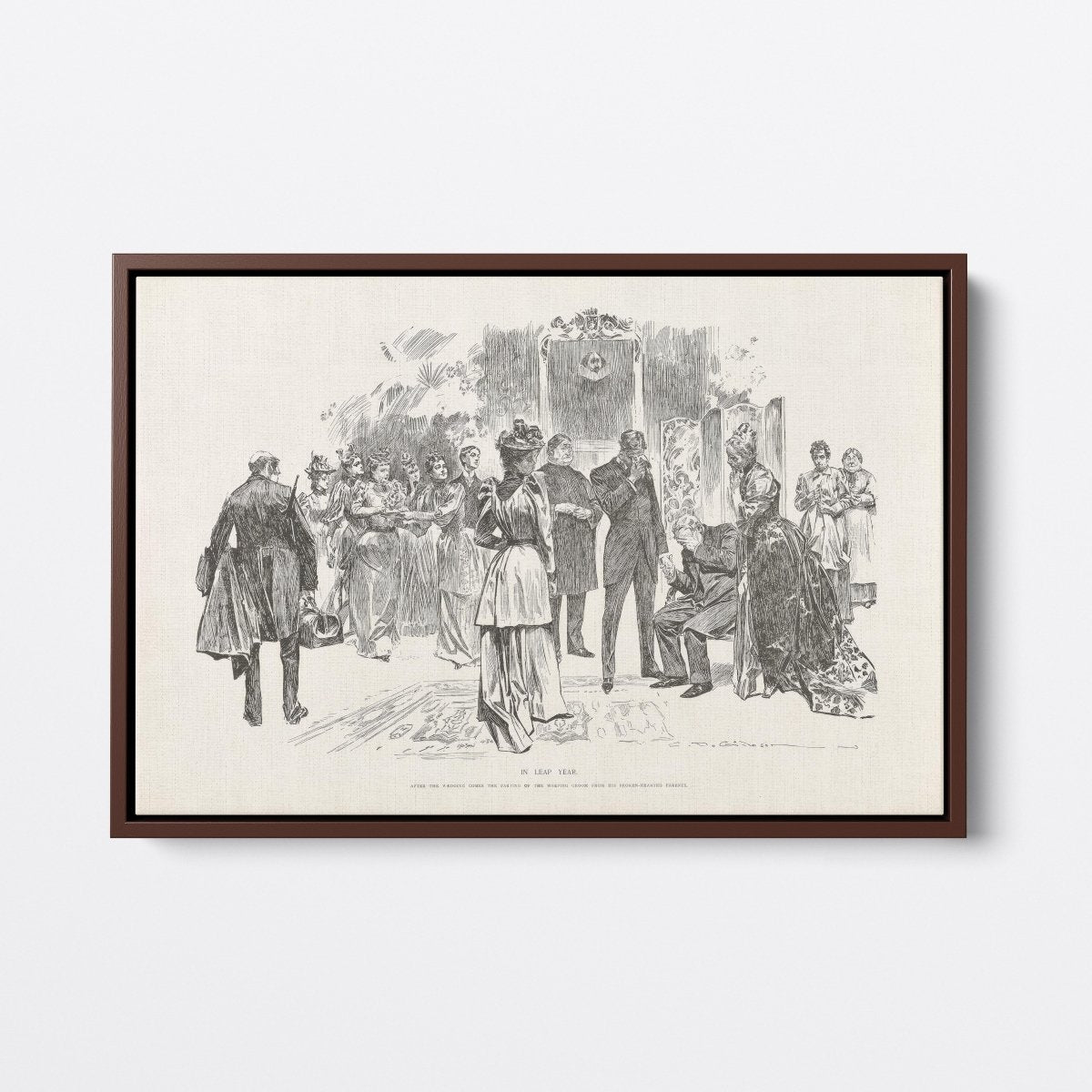 In Leap Year, In Mourning | Charles Dana Gibson | Ave Legato Art Prints