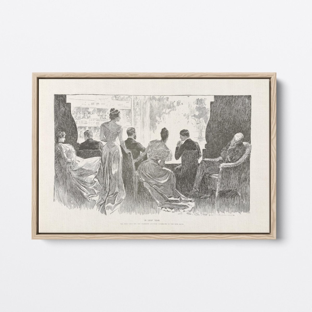 In Leap Year, Opera Scene | Charles Dana Gibson | Ave Legato Art Prints