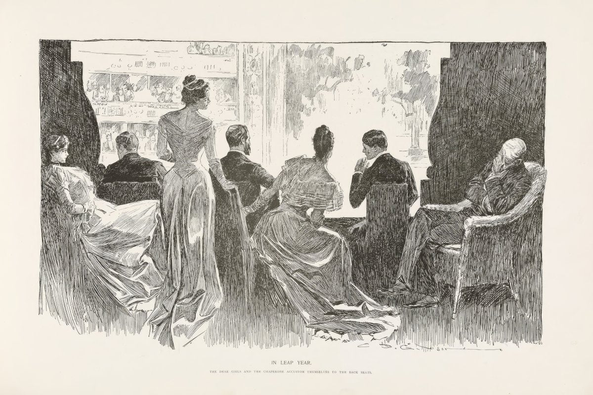 In Leap Year, Opera Scene | Charles Dana Gibson | Ave Legato Art Prints