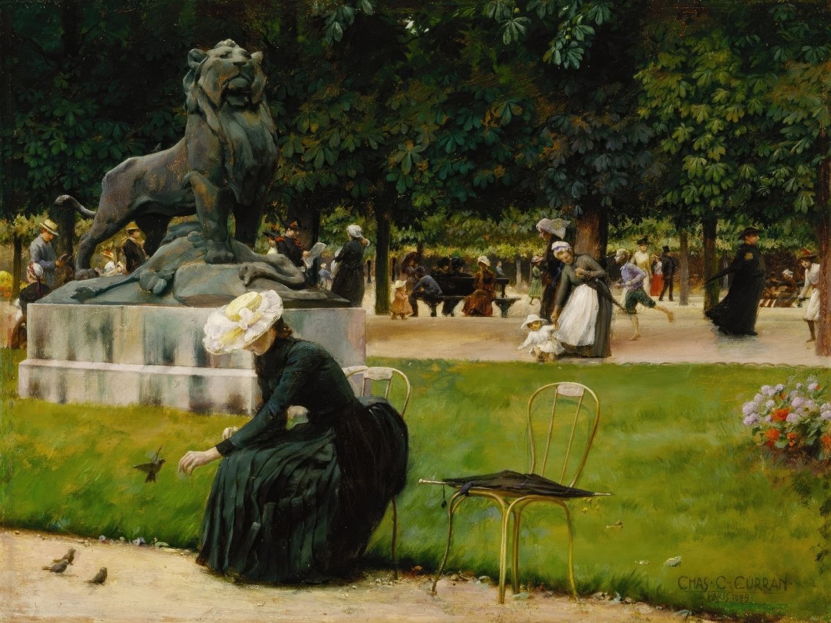 In the Luxembourg Garden | Charles Curran | Ave Legato Art Prints